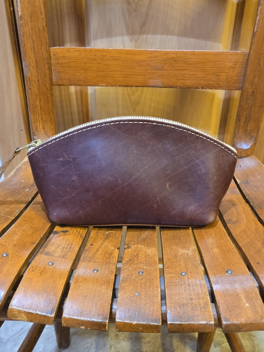 Portland Leather Small Eclipse In Cognac